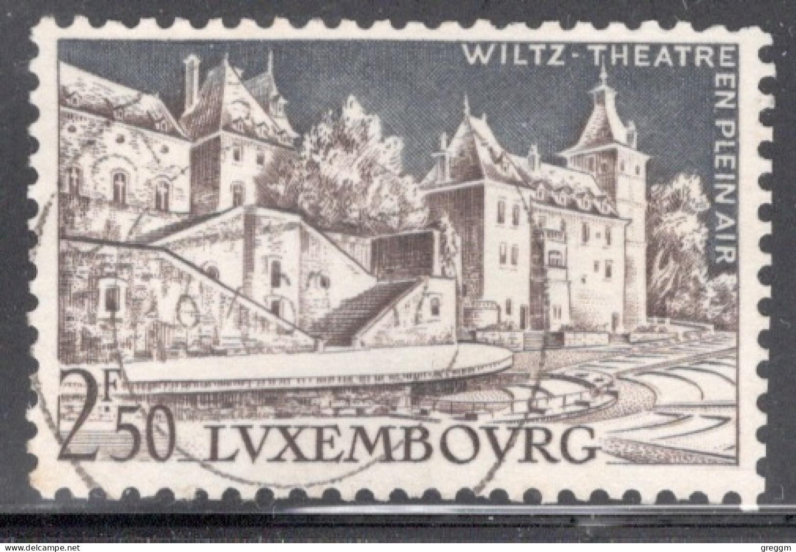 Luxembourg 1958 Single Stamp For Landscapes In Fine Used - Oblitérés