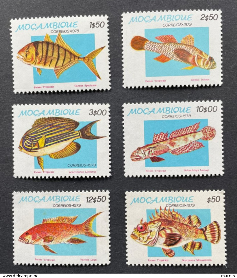 MOZAMBIQUE 1979 - NEUF**/MNH - LUXE - Série Complète Mi 706 / 711 - YT 700 / 705 - FISH POISSONS - Mozambique