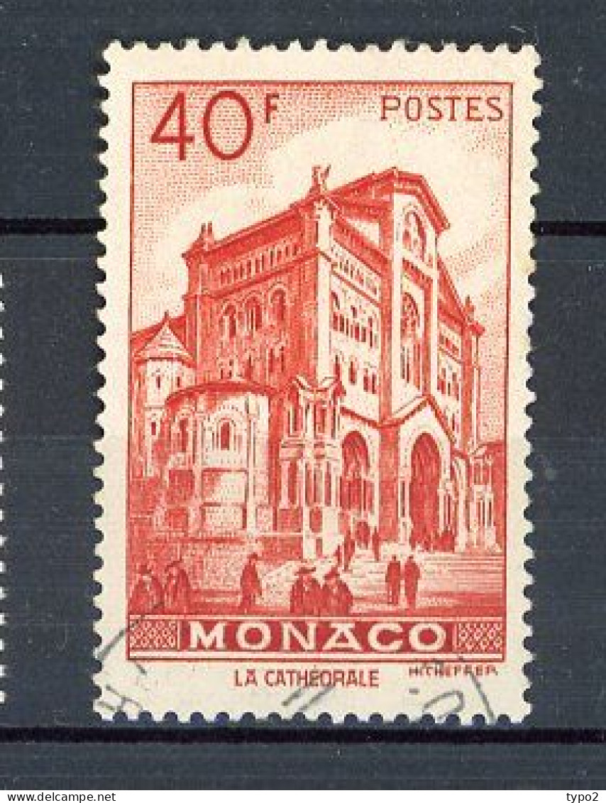 MONACO - Yv. N° 313B  (o)  40f  Vues Cote 5,5 Euro BE  2 Scans - Oblitérés