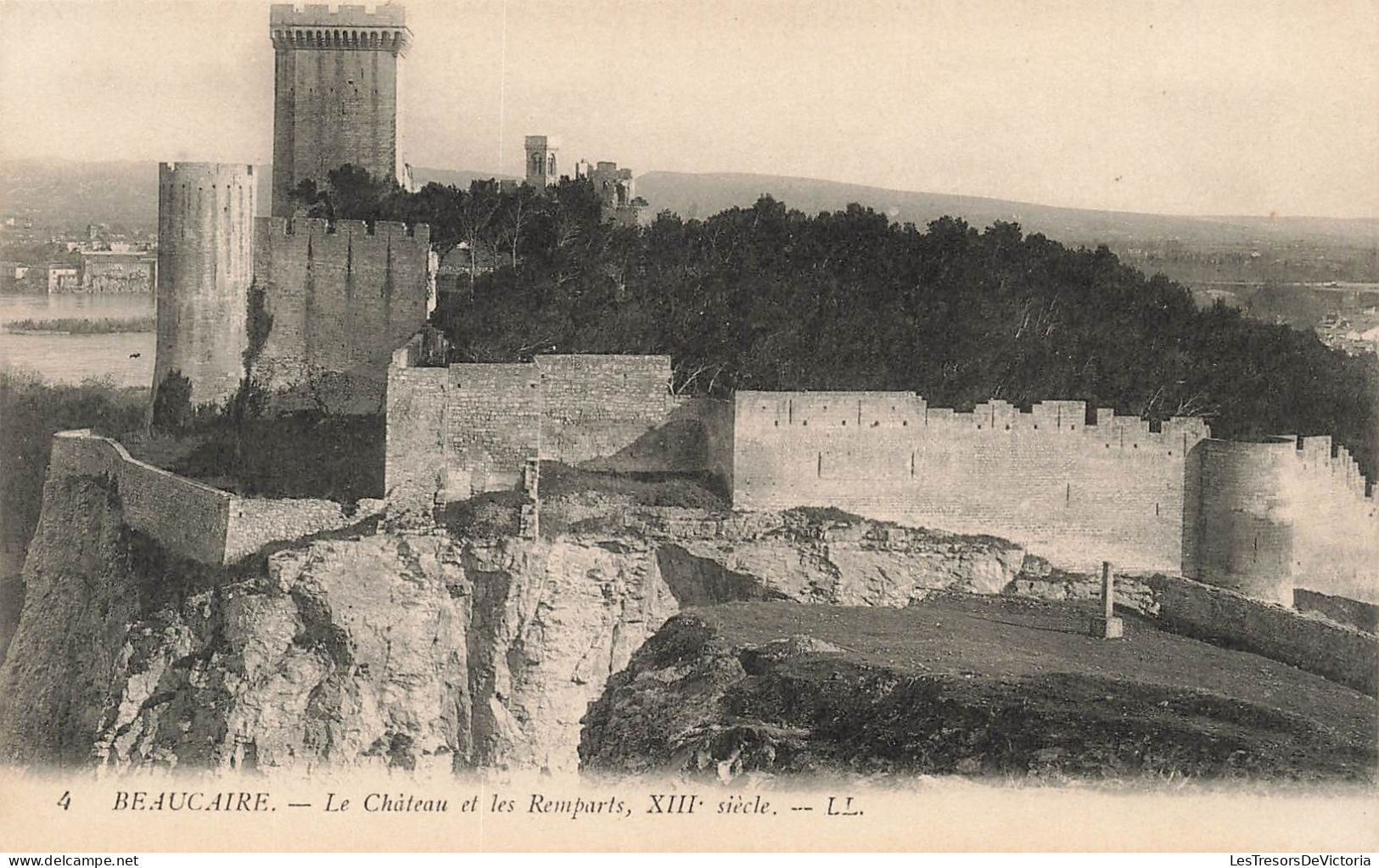 FRANCE - Beaucaire - Le Château Et Les Remparts XIIIe Siècle - Carte Postale Ancienne - Beaucaire