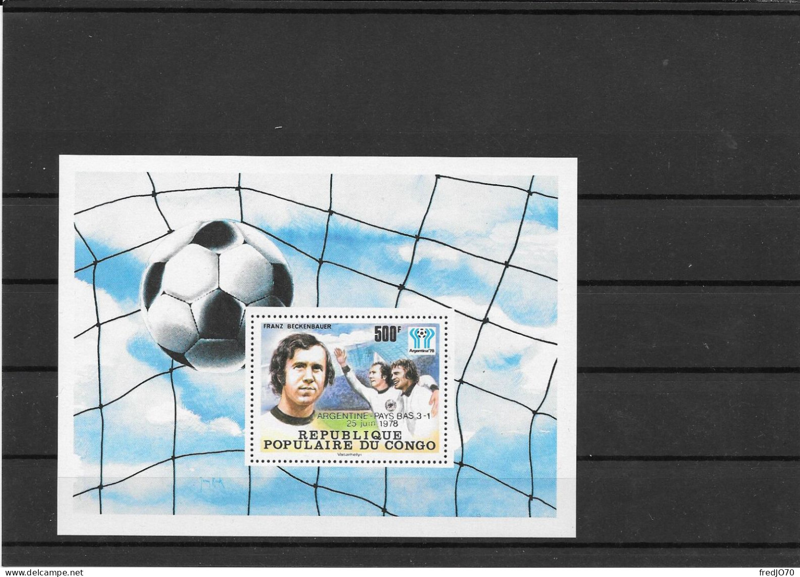 Congo Bloc Surch. Ovpt Football CM 78 ** - 1978 – Argentine