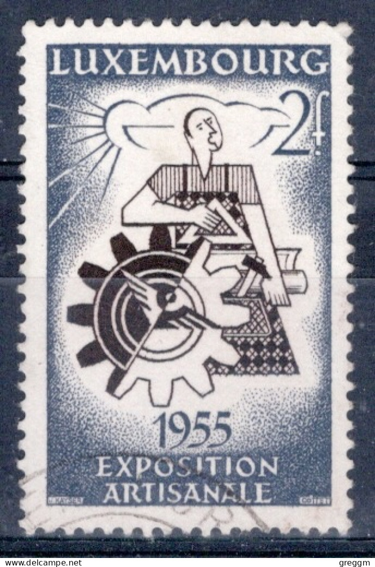 Luxembourg 1955 Single Stamp For National Handicraft Exposition In Fine Used - Oblitérés