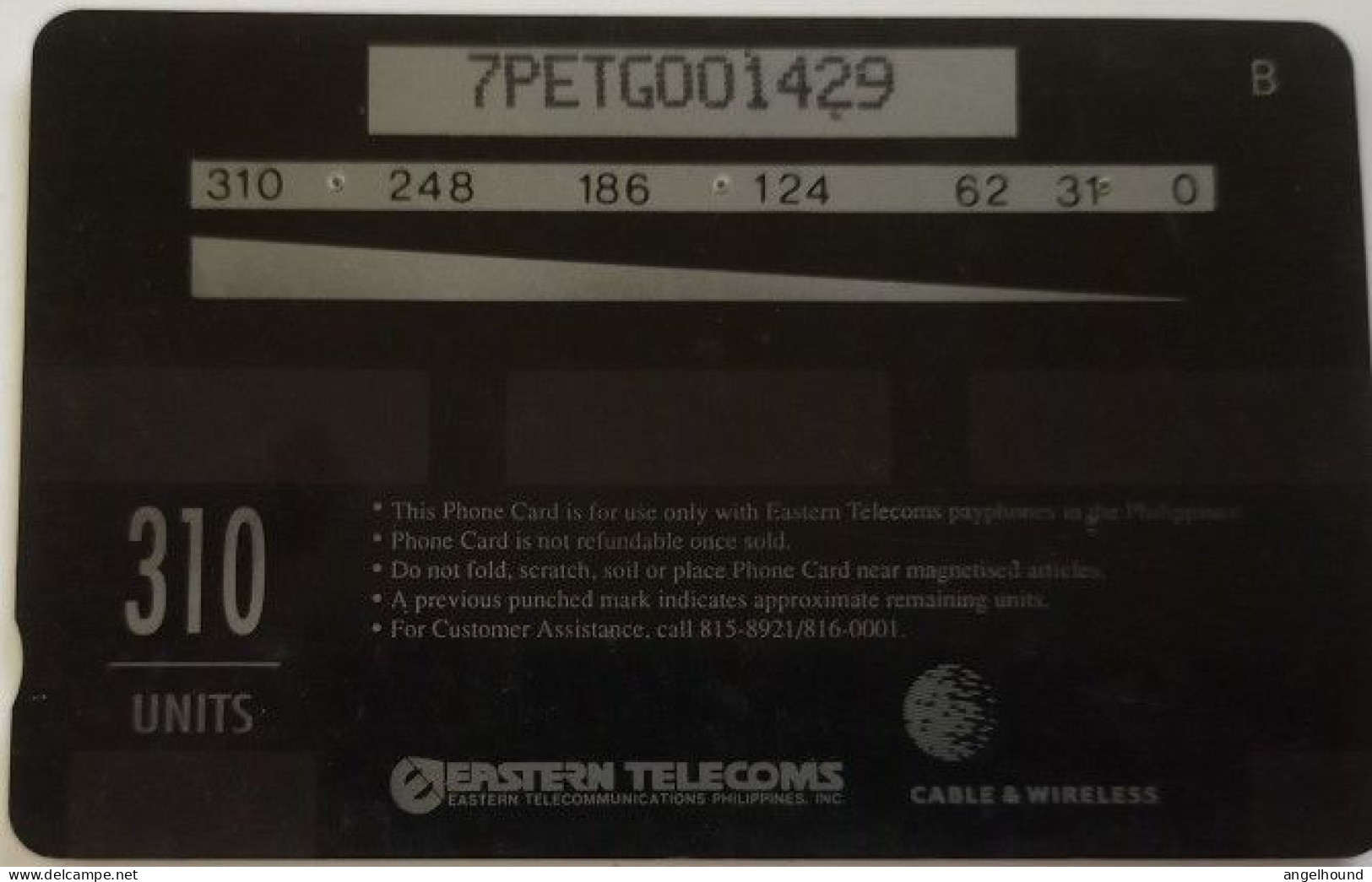 Philippines Eastern 310 Units  7PETG - Moriones - Philippines