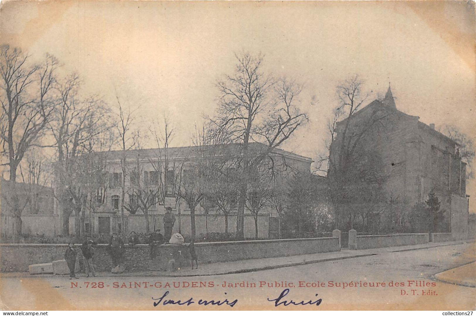 31-SAINT-GAUDENS- JARDIN PUBLIC , ECOLE SUPERIEURE DES FILLES - Saint Gaudens