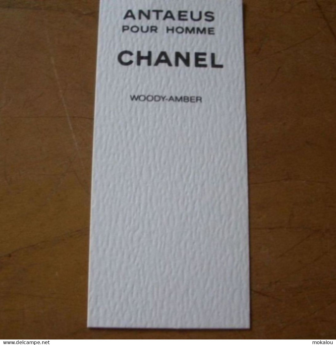 Carte Chanel Antaeus Pour Homme Canadienne - Modernes (à Partir De 1961)