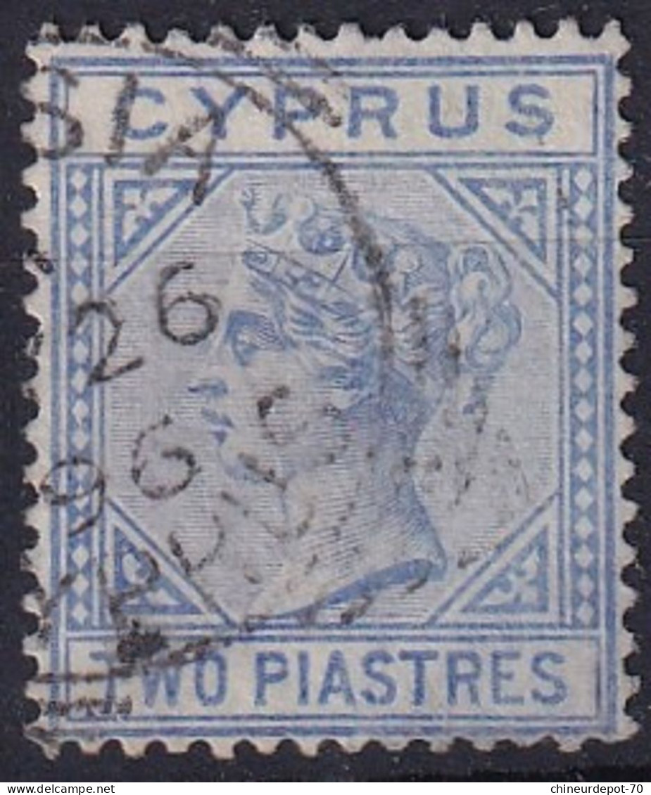 Chypre BRITISH QUEEN VICTORIA CYPRUS PIASTRES - Cyprus (...-1960)
