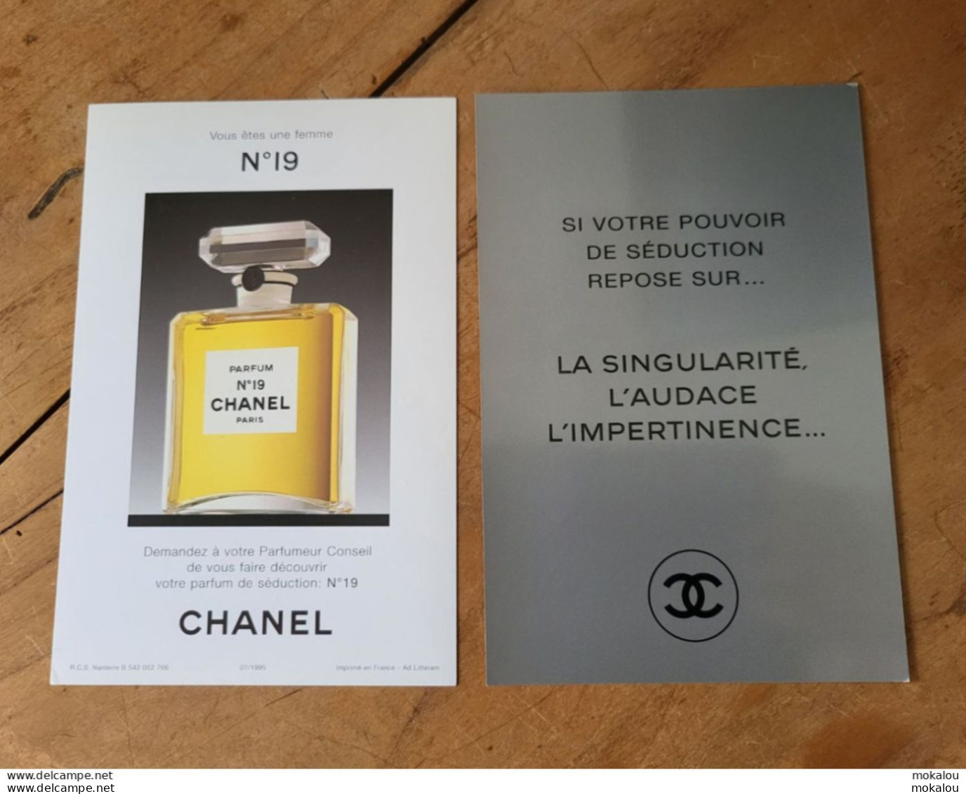Carte Chanel N°19 - Modern (ab 1961)