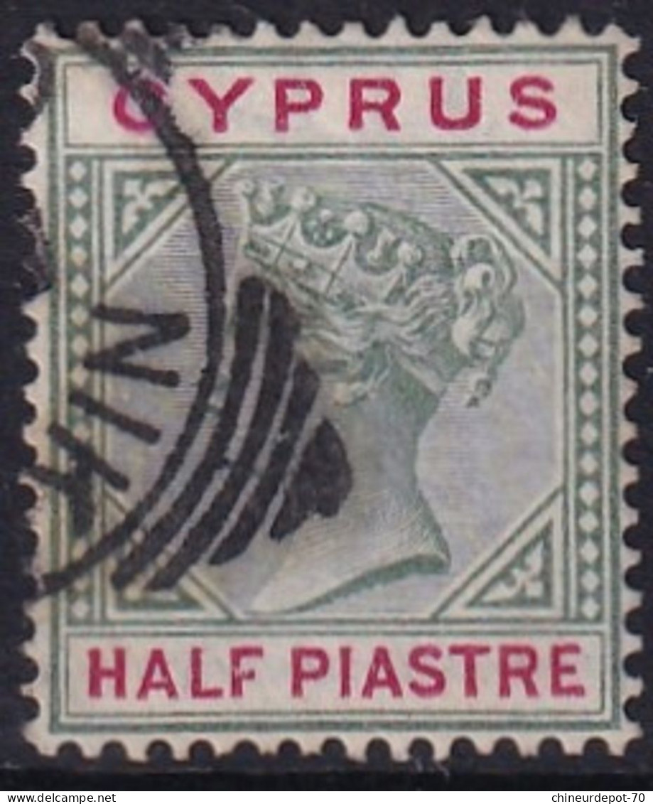 Chypre BRITISH QUEEN VICTORIA CYPRUS PIASTRES - Cyprus (...-1960)