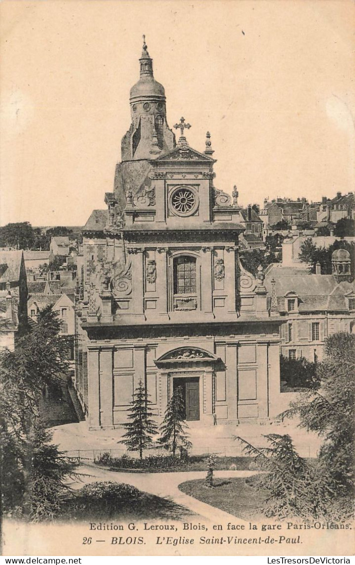 FRANCE - Blois - Vue Générale De L'église Saint Vincent De Paul - L L - Vue De L'extérieur - Carte Postale Ancienne - Blois