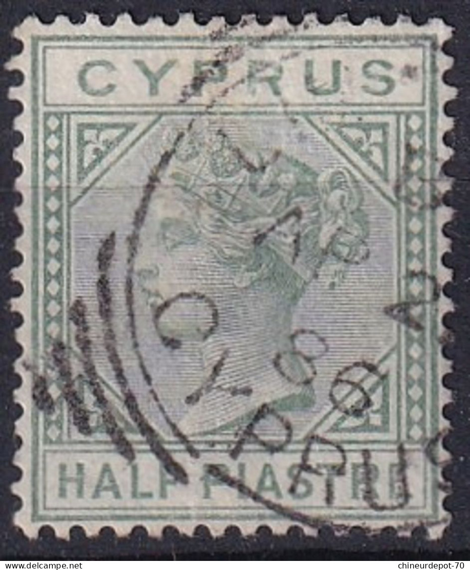 Chypre BRITISH QUEEN VICTORIA CYPRUS PIASTRES - Cyprus (...-1960)