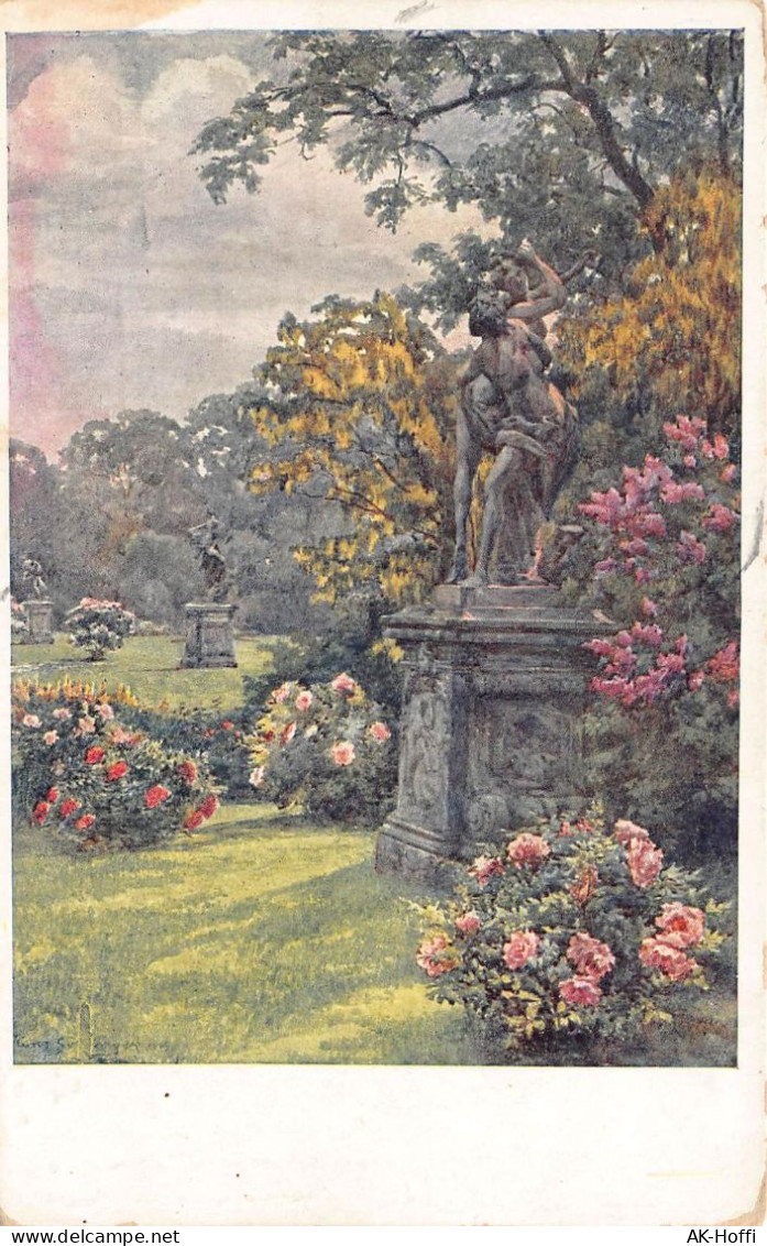 Wiener Künstler-Postkarten - Wien  Schwarzenberggarten (2952) - Belvedère