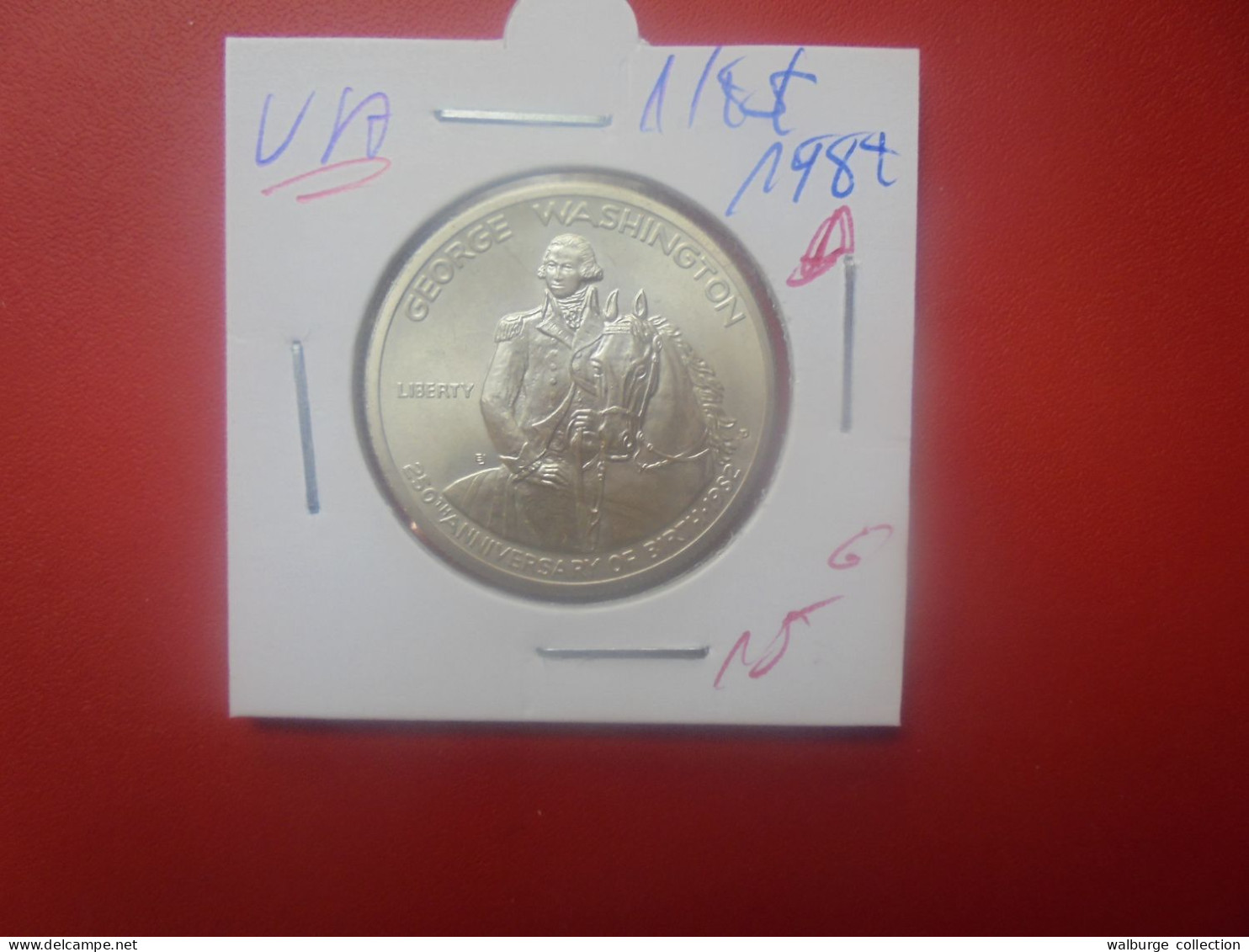 U.S.A 1/2$ 1982 "D" ARGENT (A.2) - Conmemorativas