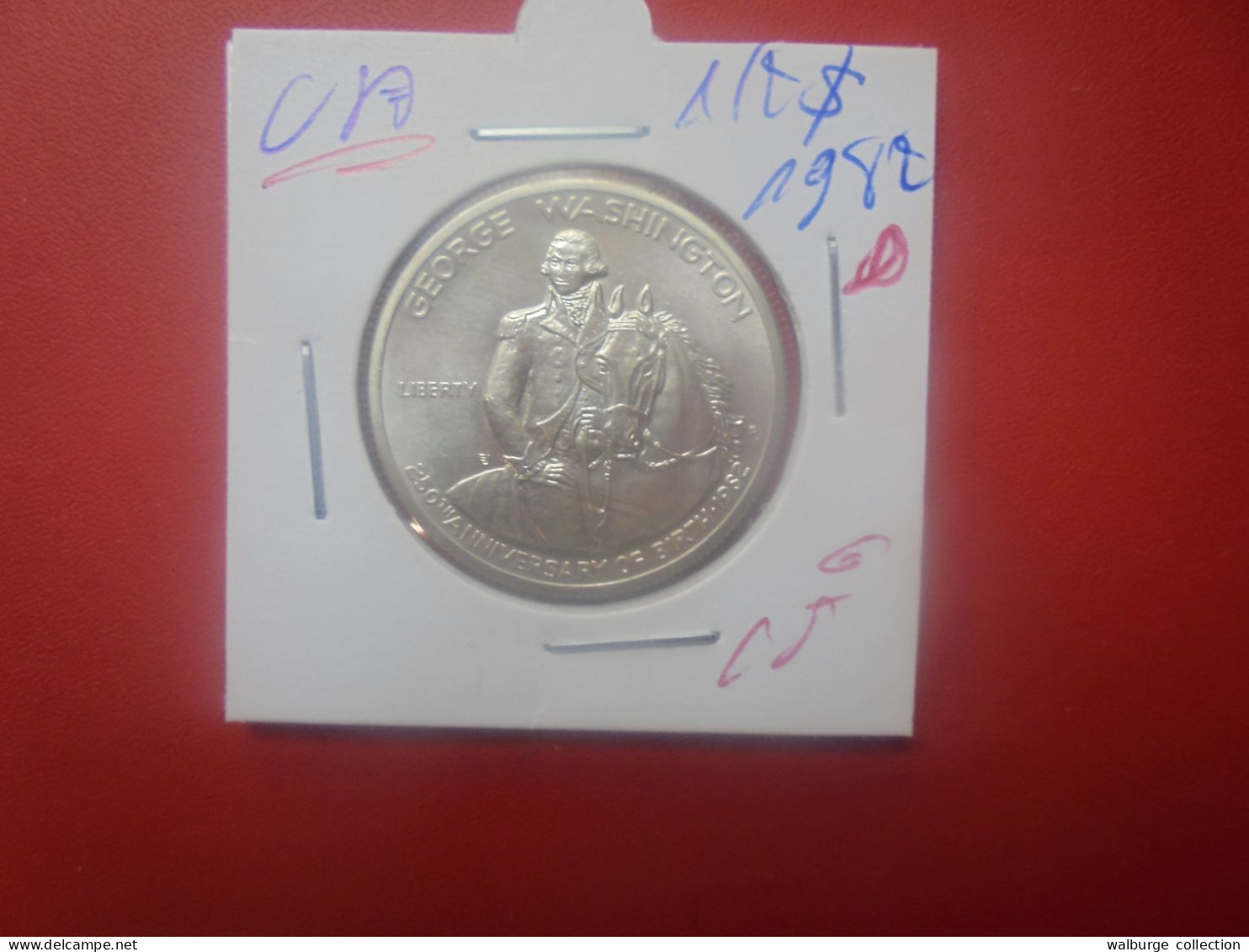U.S.A 1/2$ 1982 "D" ARGENT (A.2) - Gedenkmünzen
