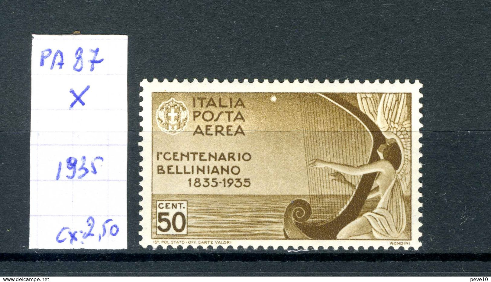 Italie    PA N° 87   X - Poste Aérienne
