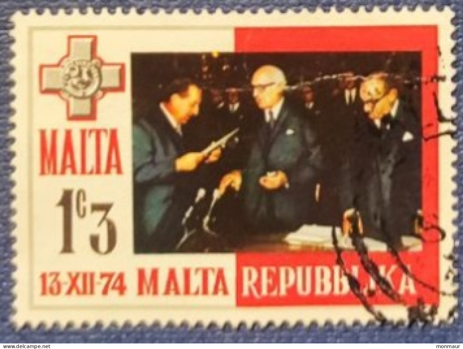 MALTA 1974 REPUBBLICA - Malte