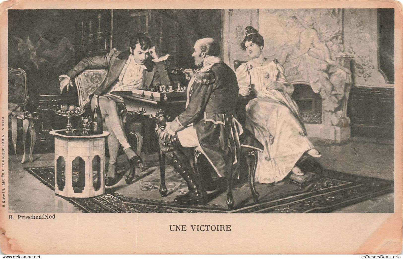 PEINTURES & TABLEAUX - Une Victoire - Heinrich Priechenfried - Carte Postale Ancienne - Malerei & Gemälde