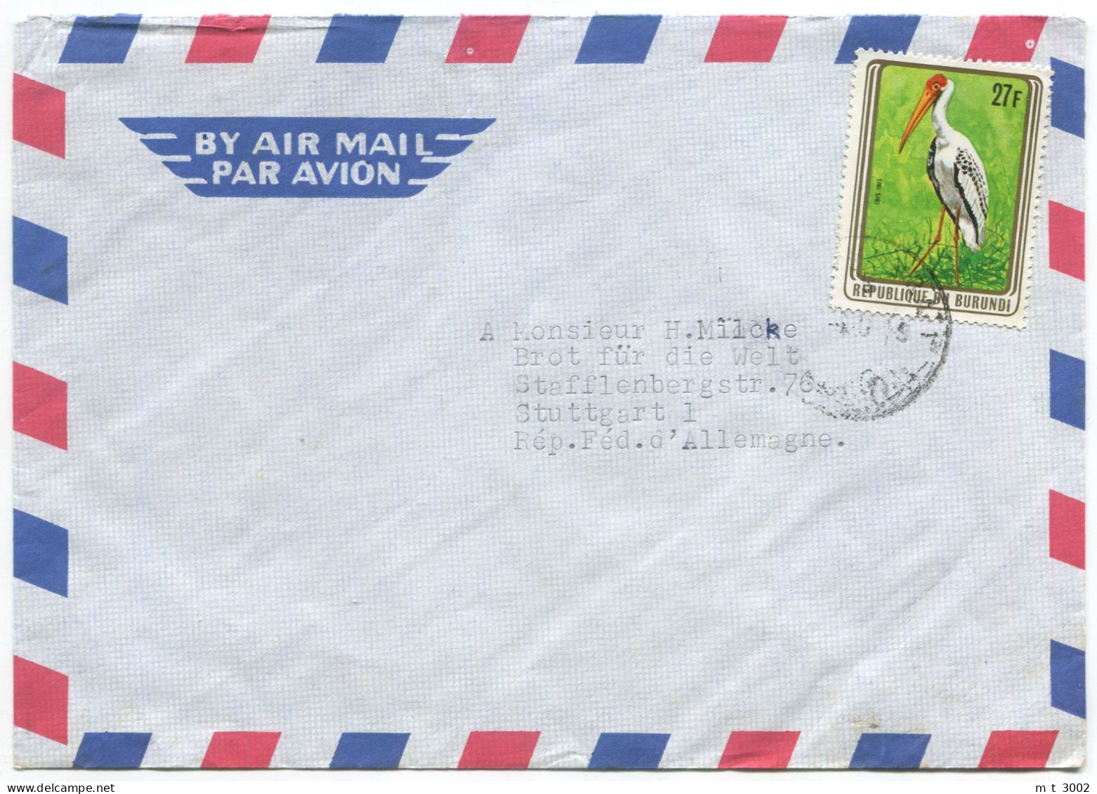 Cover Burundi 1979 Bujumbura  Michel 1495 Ibis Ibis - Briefe U. Dokumente