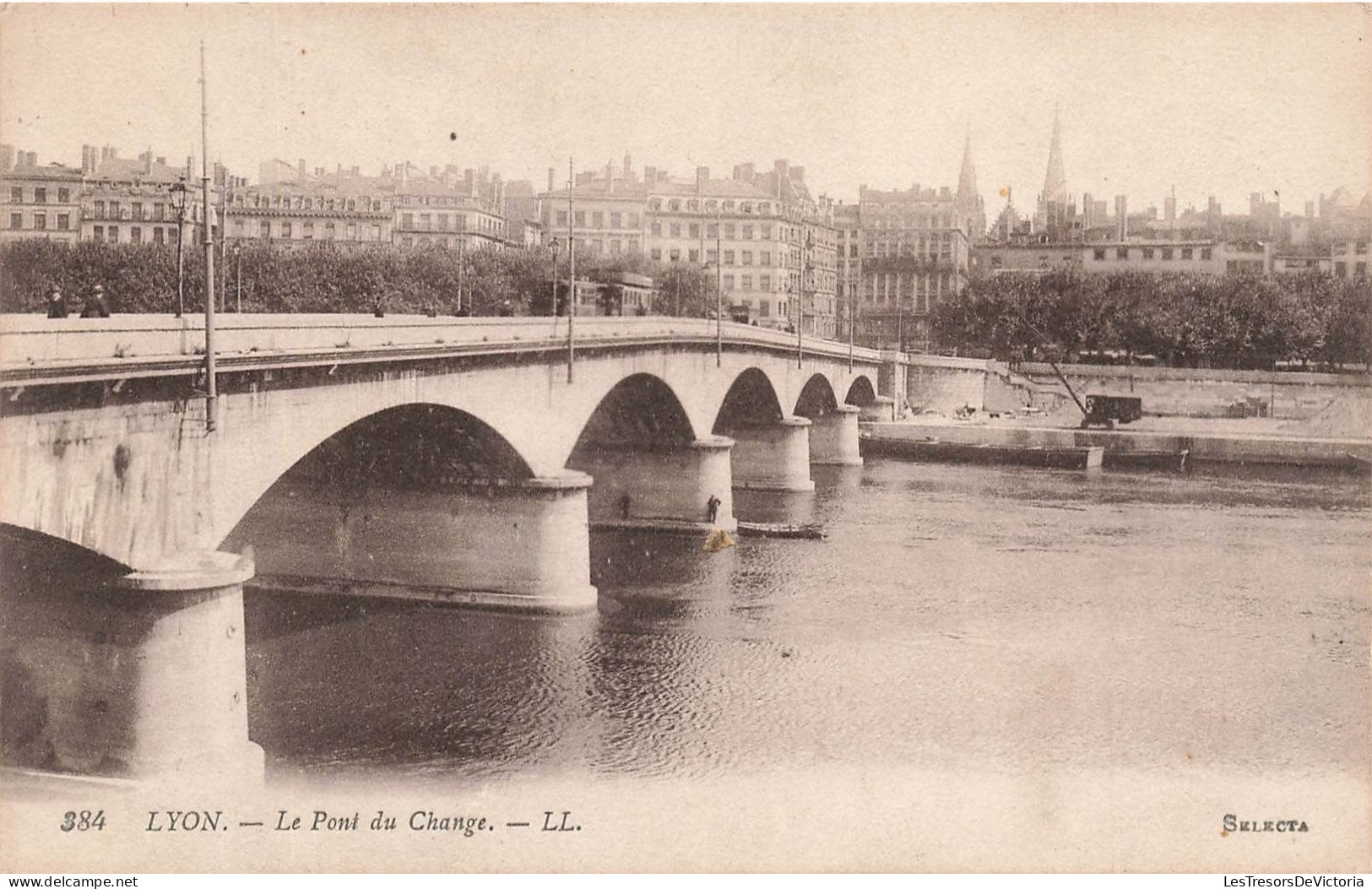 FRANCE - Lyon - Vue Générale Du Pont Du Change - LL - Selecta - Carte Postale Ancienne - Sonstige & Ohne Zuordnung