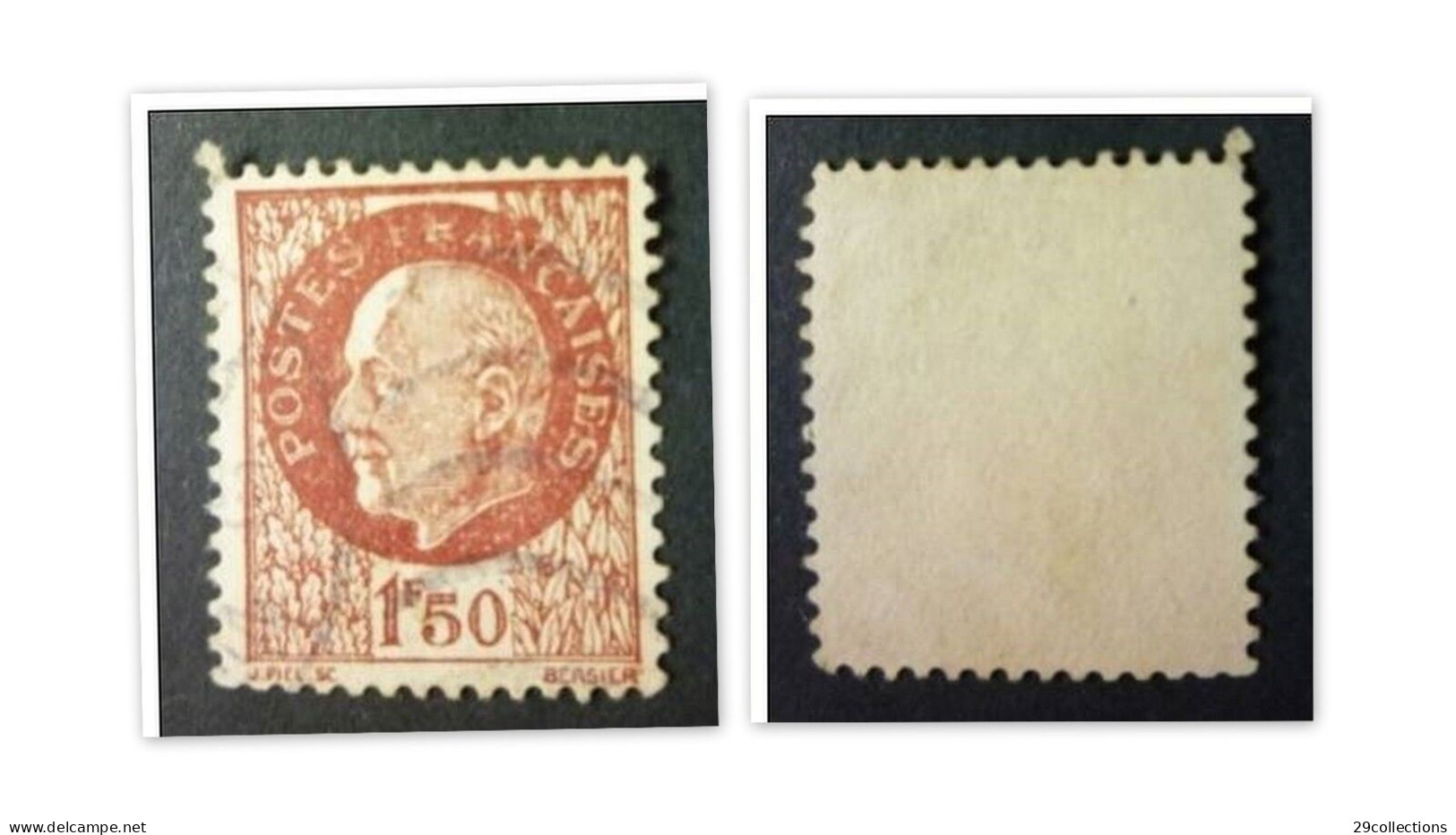 Timbre 1942 FRANCE Maury N°517(i): Oblitéré, Légende Partielle = Surencrage, TB. - Usados