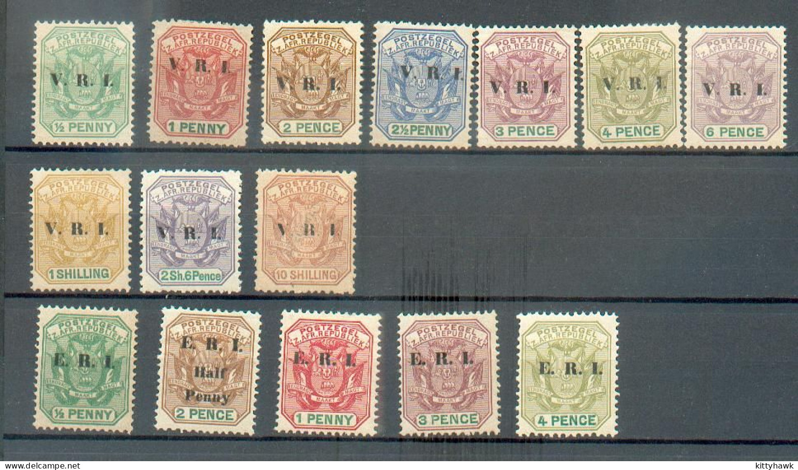 B 149  - Transvaal - YT 124 à 132 - 134 - 136 * / 136 à 140 * - Transvaal (1870-1909)