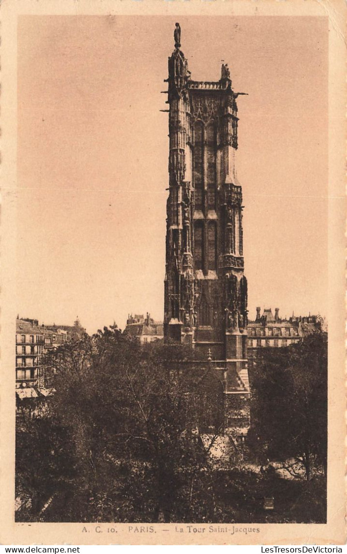 FRANCE - Paris - La Tour Saint Jacques - Carte Postale Ancienne - Other Monuments