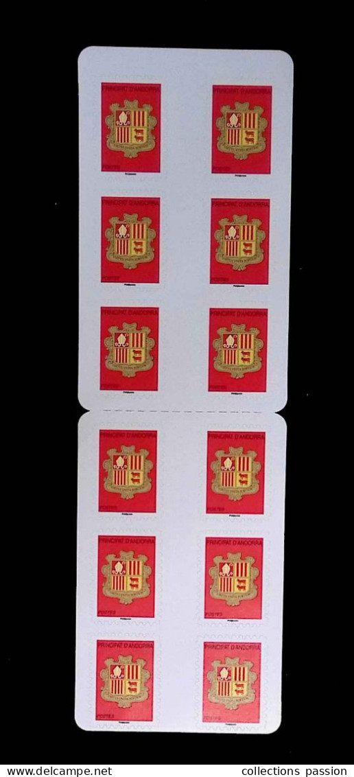 CL, 12 Segells Amb Validesa Permanent, 12 Timbres Poste à Validité Permanente, 20 G, Principat D'Andorra, Frais Fr. 1.65 - Neufs