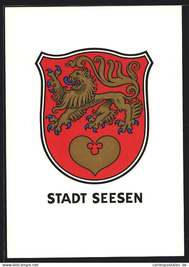 AK Seesen, Stadtwappen Mit Löwen  - Seesen