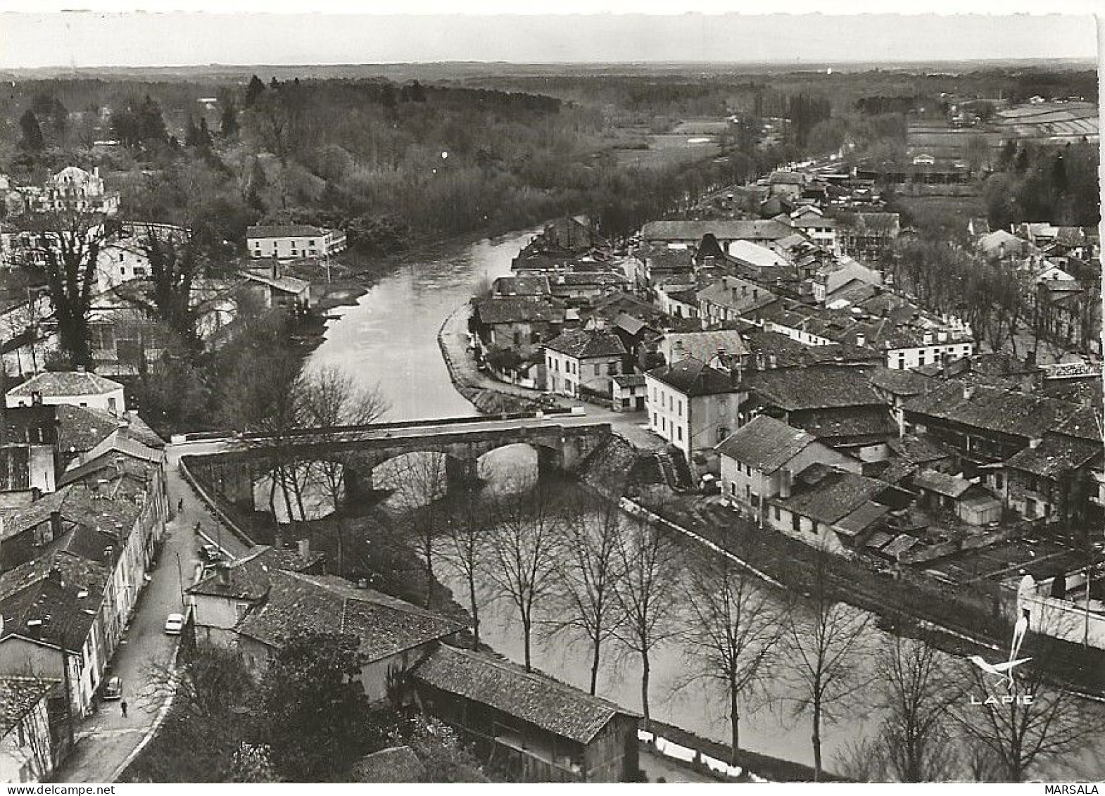 CPSM Tartas Vue Sur Les Quais Et L'Abattoir - Tartas