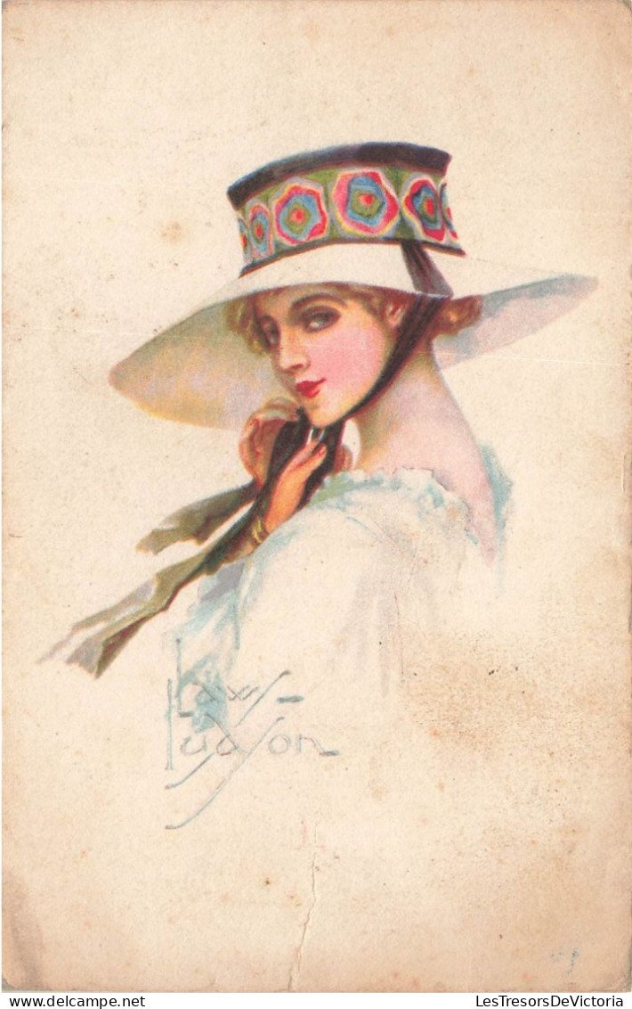 ILLUSTRATEUR - Laws Ludyon - Jeune Femme - Carte Postale Ancienne - Sonstige & Ohne Zuordnung