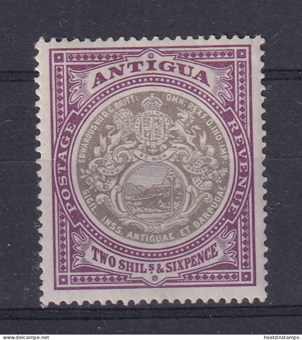 Antigua: 1903/07   Badge   SG39    2/6d    MH - 1858-1960 Crown Colony