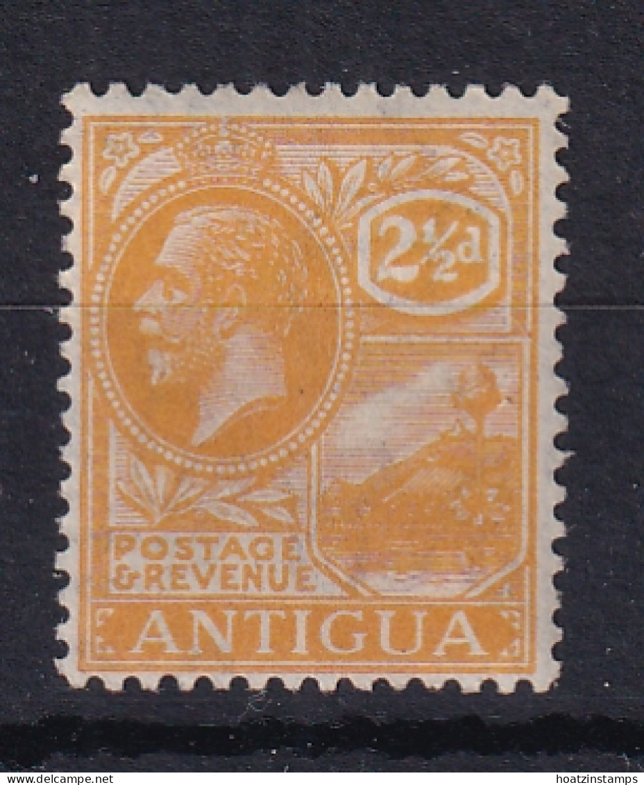 Antigua: 1921/29   KGV    SG72    2½d  Orange-yellow    MH - 1858-1960 Crown Colony