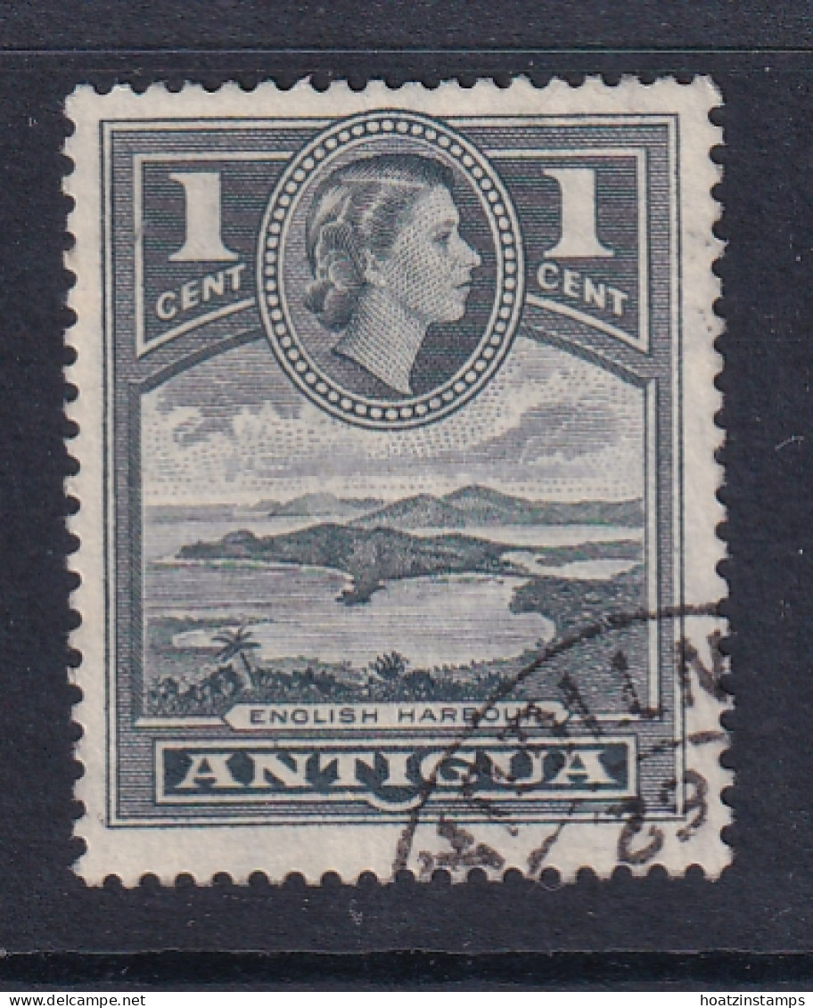 Antigua: 1953/62   QE II - Pictorial     SG121    1c   Slate-grey    Used - 1858-1960 Kronenkolonie