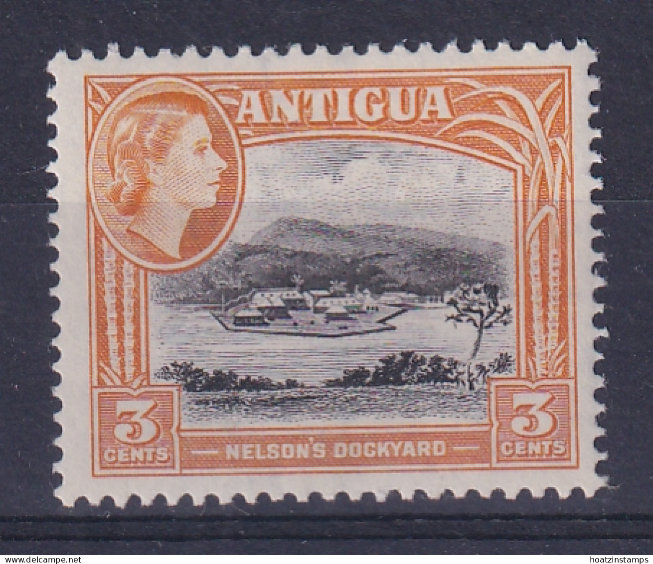 Antigua: 1963/65   QE II - Pictorial     SG152    3c   [Wmk: Block Crown CA]   MH - 1960-1981 Autonomie Interne