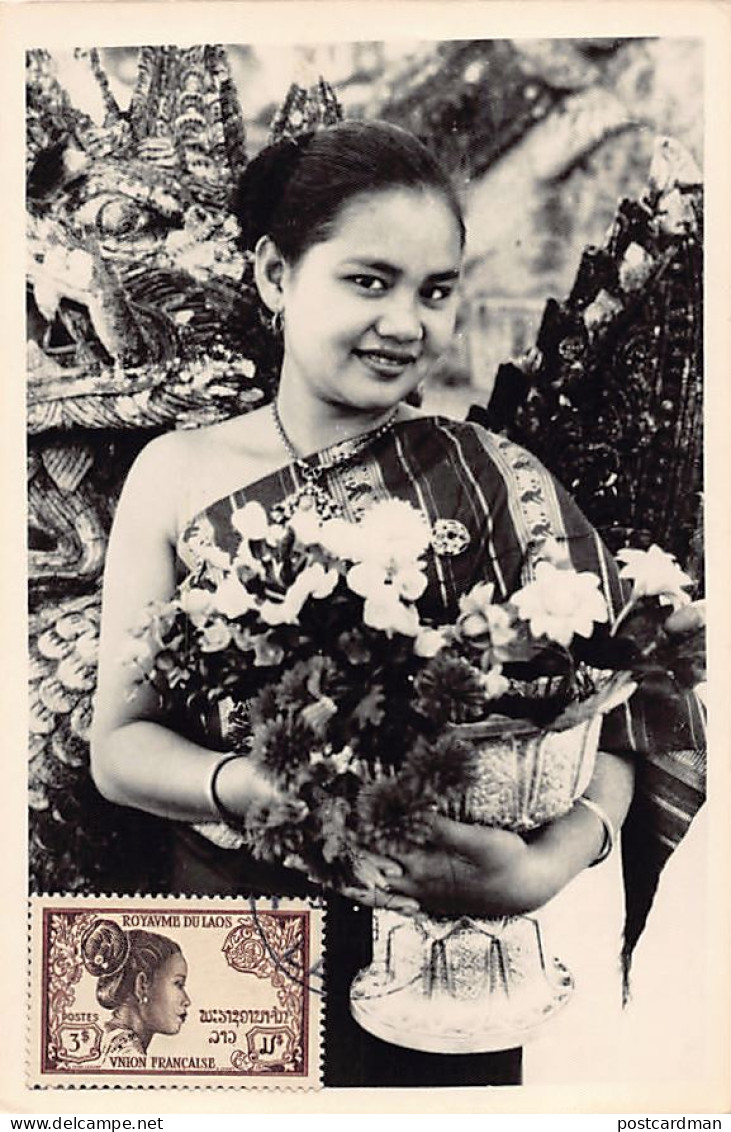 Laos - Femme Laotienne - CARTE MAXIMUM - Ed. Inconnu  - Laos
