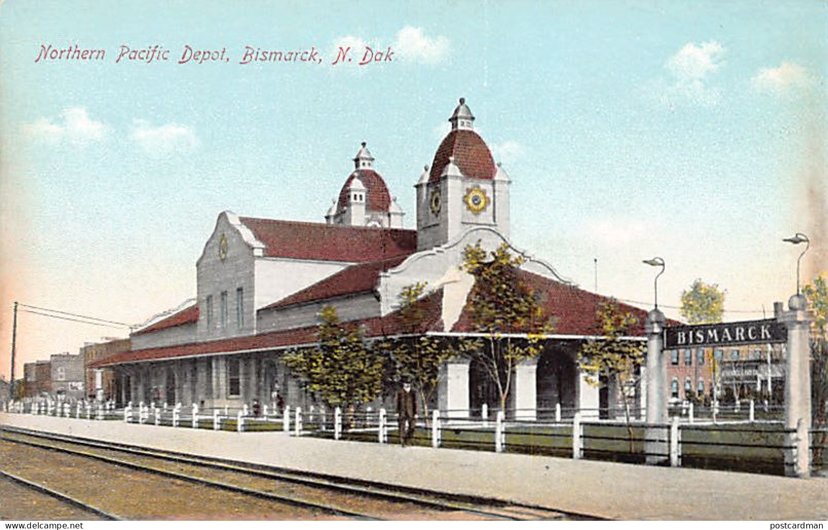 BISMARK (ND) Northern Pacific Railroad Depot - Bismark