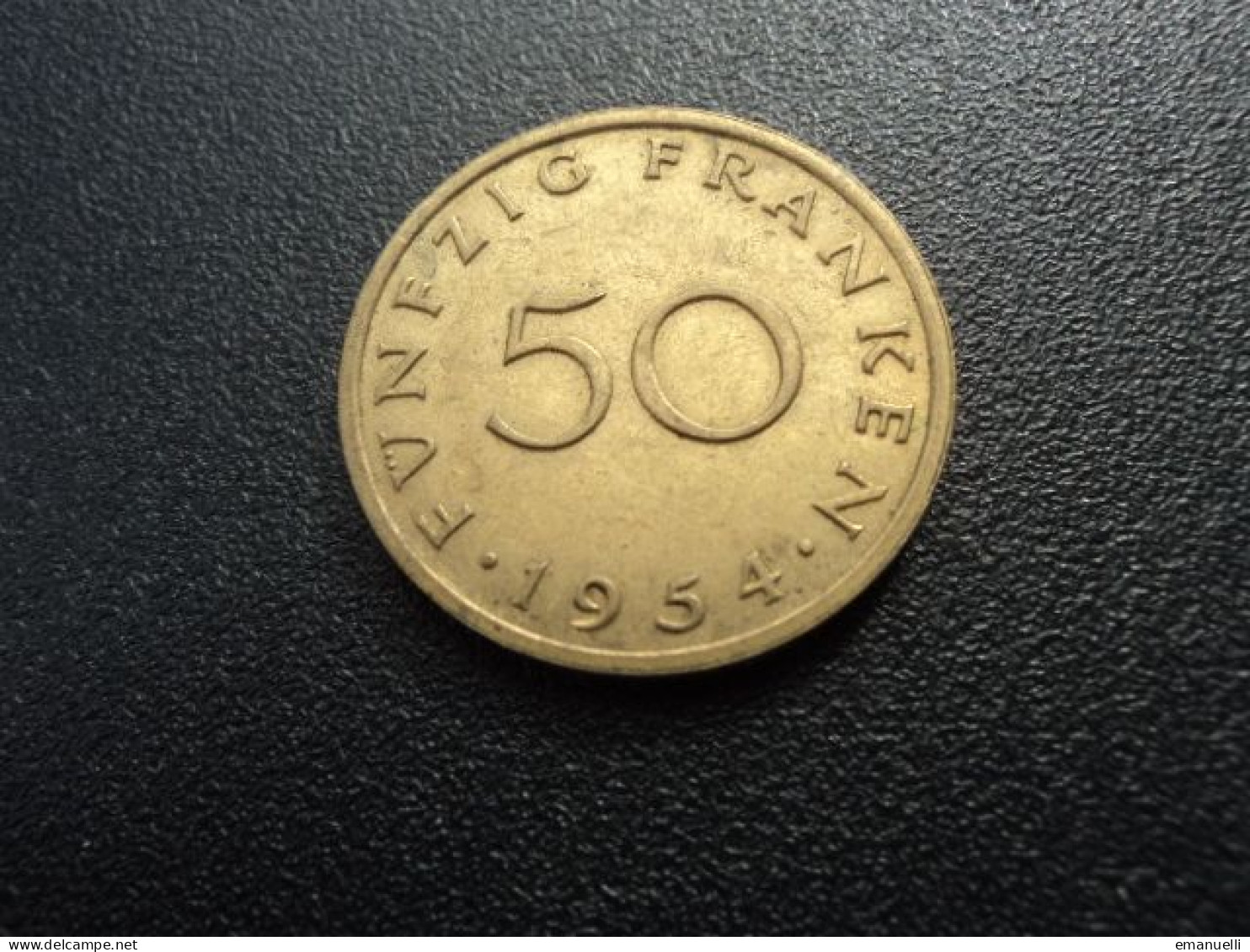 SARRE : 50 FRANKEN   1954    G.3 / KM 3      SUP