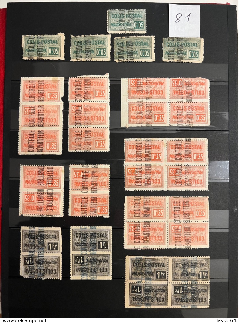 Algérie Oblitérés QT De Rouille Lot 881Tête Bêche Par 2, 3, 4 1924/1927 Cote + 371 Euros - Paquetes Postales