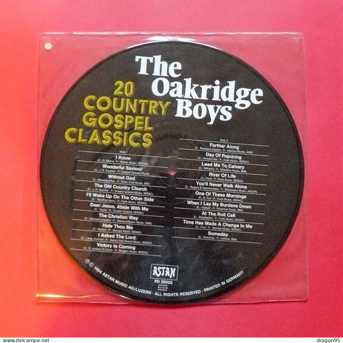 Picture Disc The OAKRIDGE BOYS : 20 Country Gospel Classics - ASTAN PD 20025 - Formati Speciali