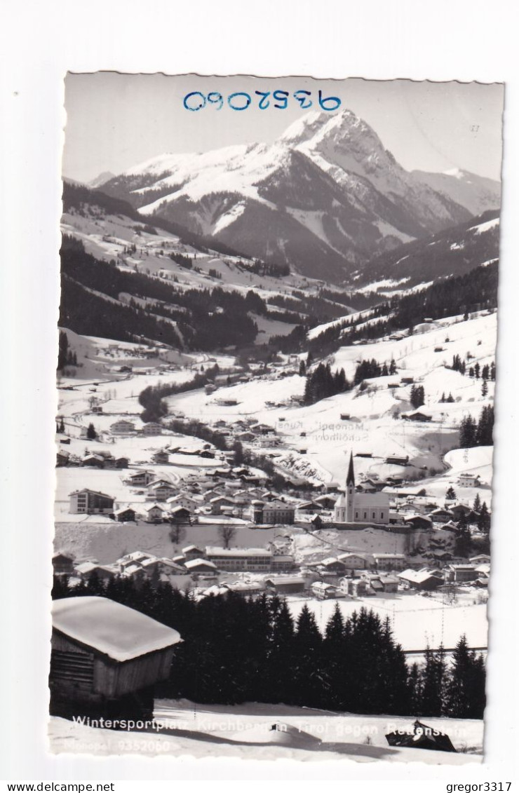 E5215) Wintersportplatz KIRCHBERG In Tirol Gegen Rettenstein - Verschneite Alte Ansicht Mit Kirche - Kirchberg