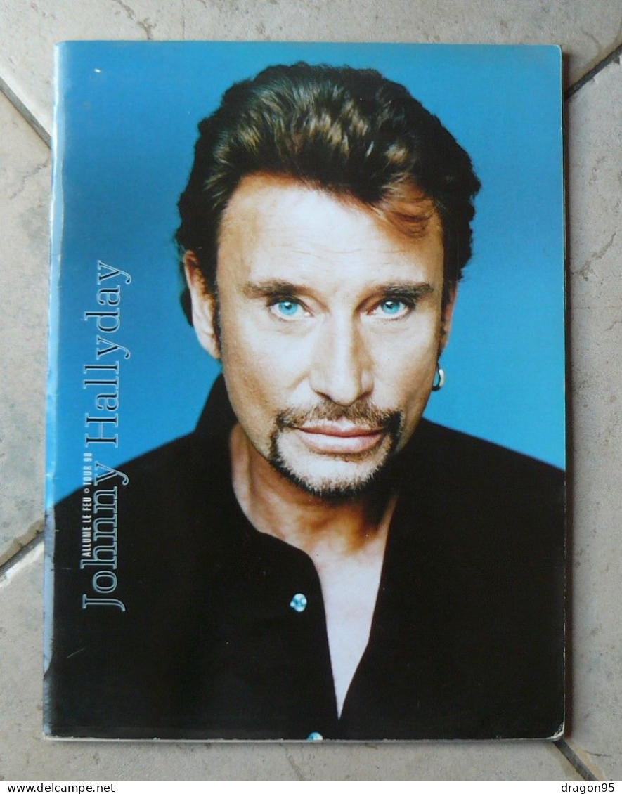 Programme Johnny HALLYDAY Allume Le Feu - Tour 98 - Altri Oggetti