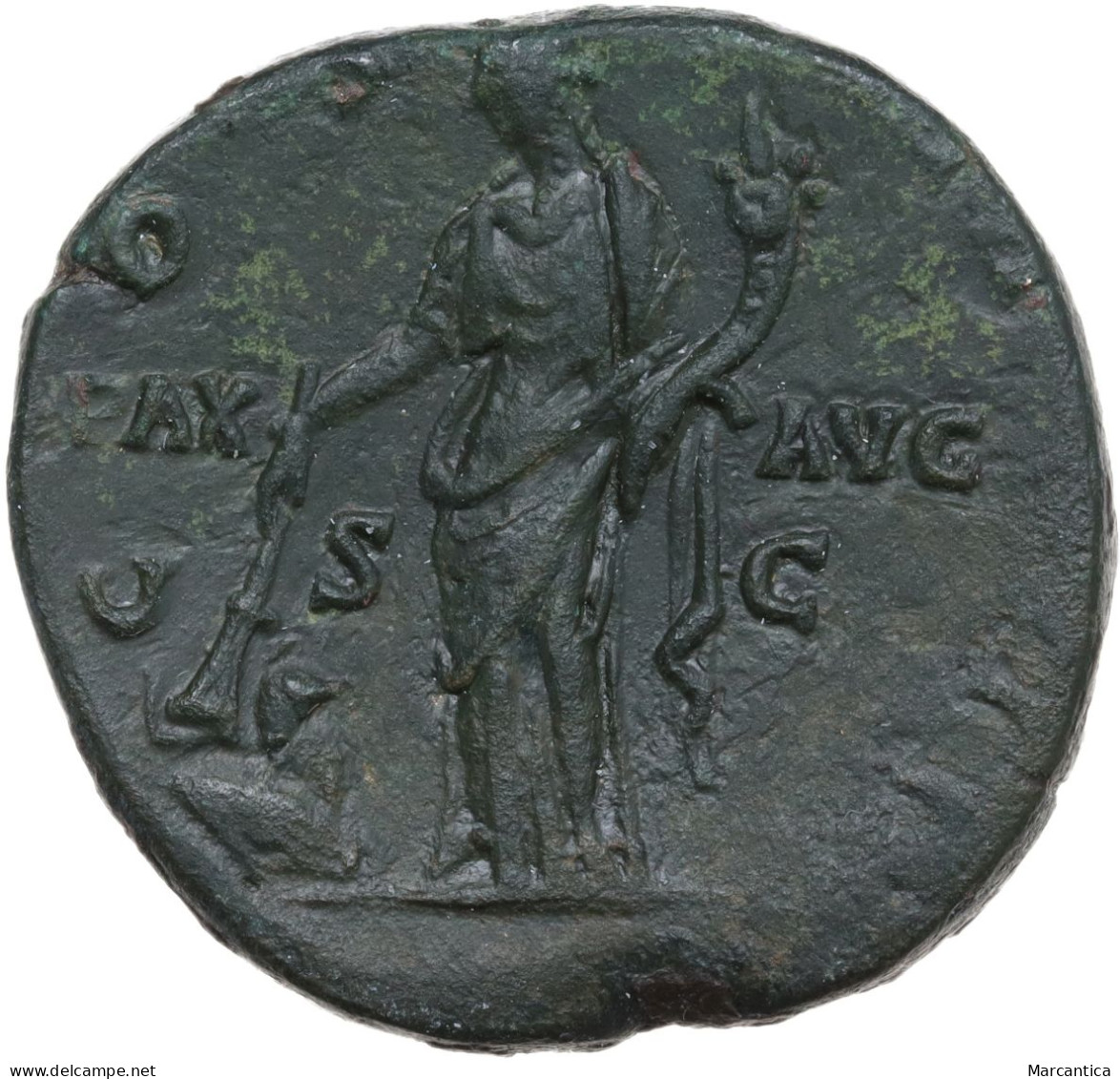 ANTONINUS PIUS, A.D. 138-161. AE Sestertius (24.80 G), Rome Mint, Ca. A.D. 145-161. - The Anthonines (96 AD Tot 192 AD)