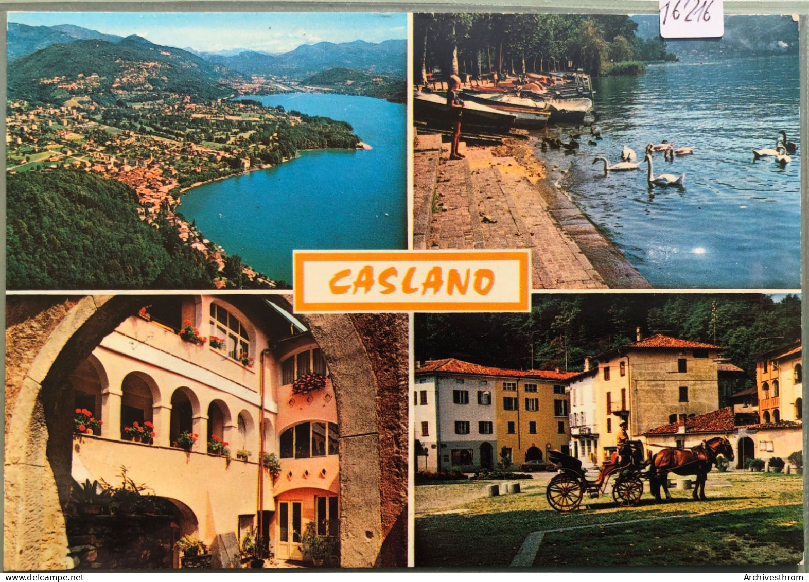 Caslano ; Bord Du Lac, Cour, Calèche  (16'216) - Caslano