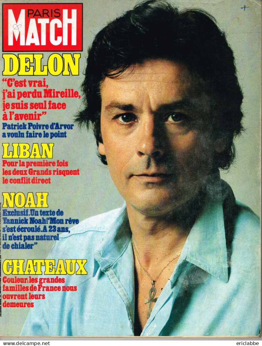 PARIS MATCH N°1803 Du 16 Décembre 1983 Alain Delon - Liban - Noah - Châteaux - Informations Générales