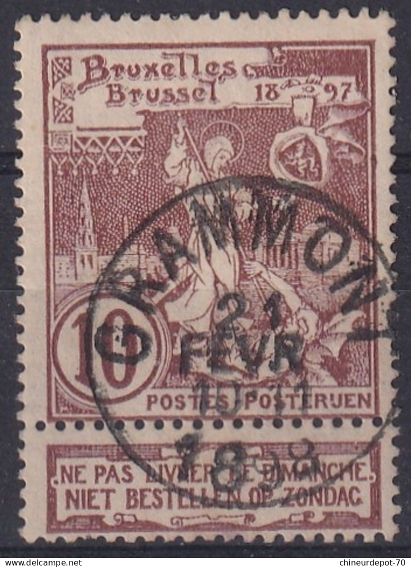 N° 73 EXPOSITION CACHET GRAMMONT 21 FEVRIER 1898 - 1894-1896 Esposizioni