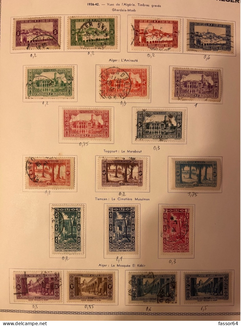 Algérie Neuf Et Oblitérés QT Lot 80 Quasi Complet 1924/1958 Cote + 1200 Euros - Autres & Non Classés