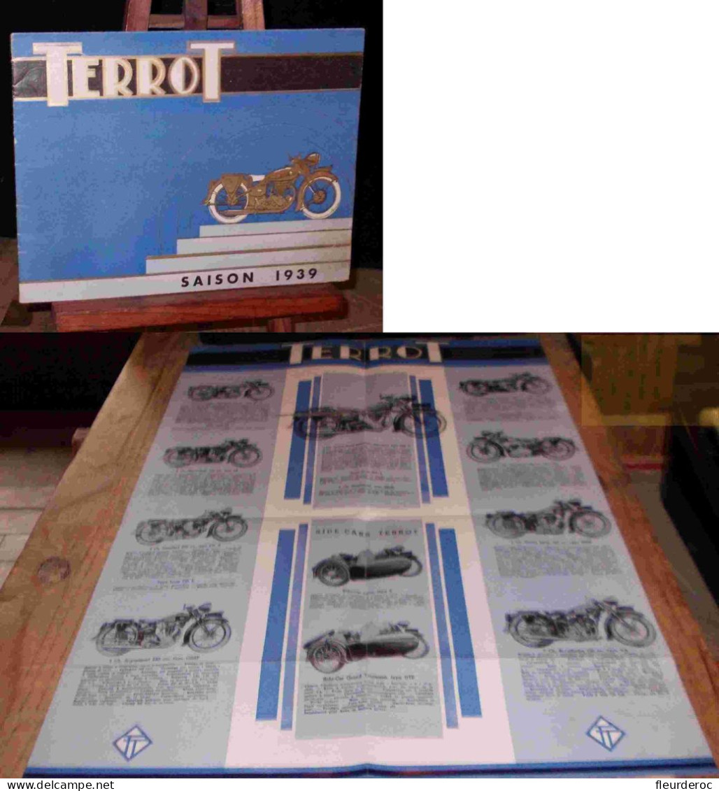 - PAP58532pap - Publicite Motos Terrot - Affiche Motos Saison 1939 - Bon état - THEMES - Motorräder