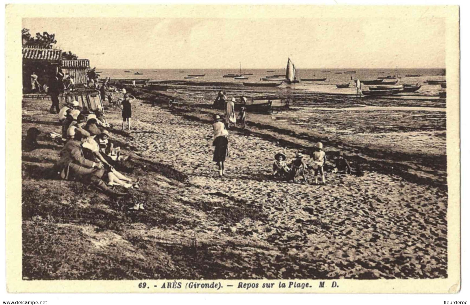 33 - B58711CPA - ARES - Repos Sur La Plage - Parfait état - GIRONDE - Arès