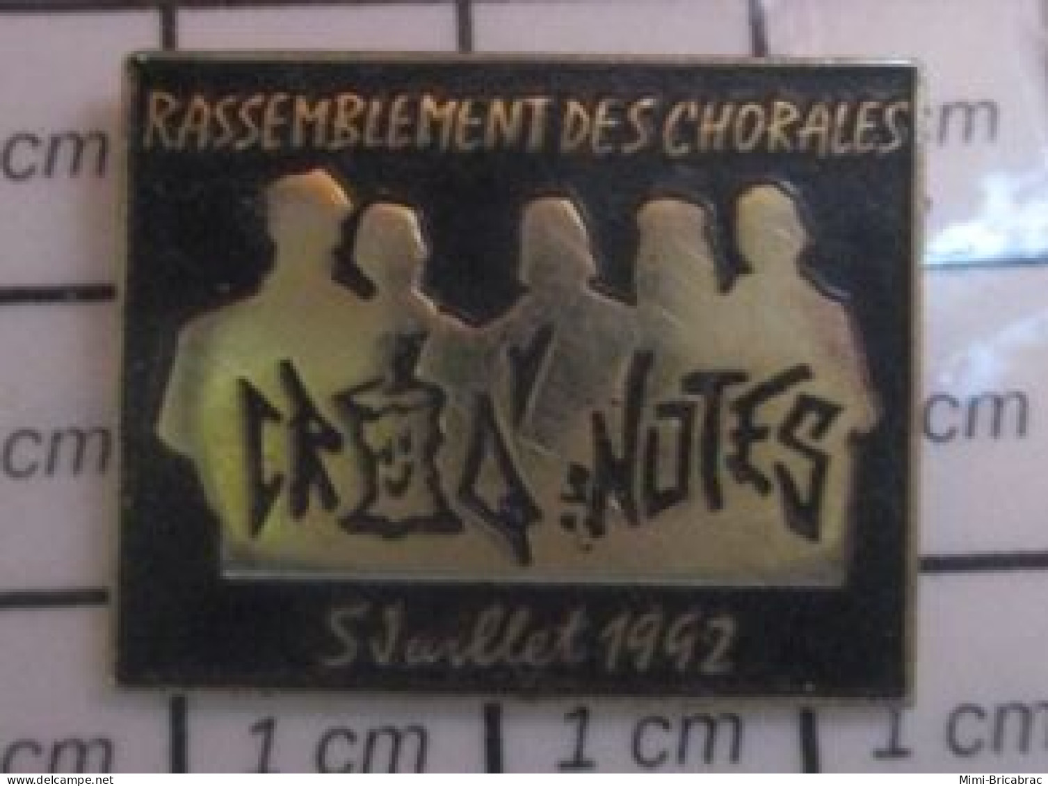 715B  Pin's Pins / Beau Et Rare / MUSIQUE / CREA NOTES RASSEMBLEMENT DES CHORALES 1992 - Musique