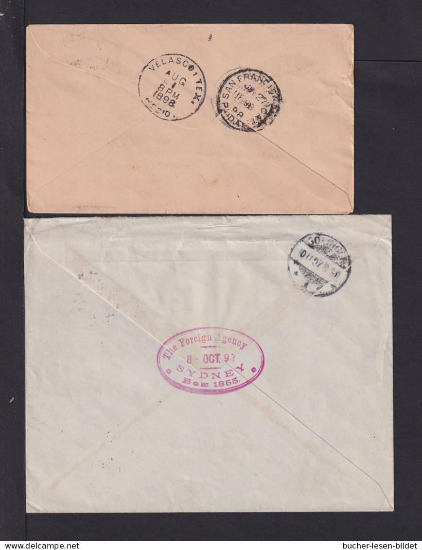 1897/8 - 2 Brief Ins Ausland, 1x Ab Sydney, 1x Ab DUBBO - Covers & Documents