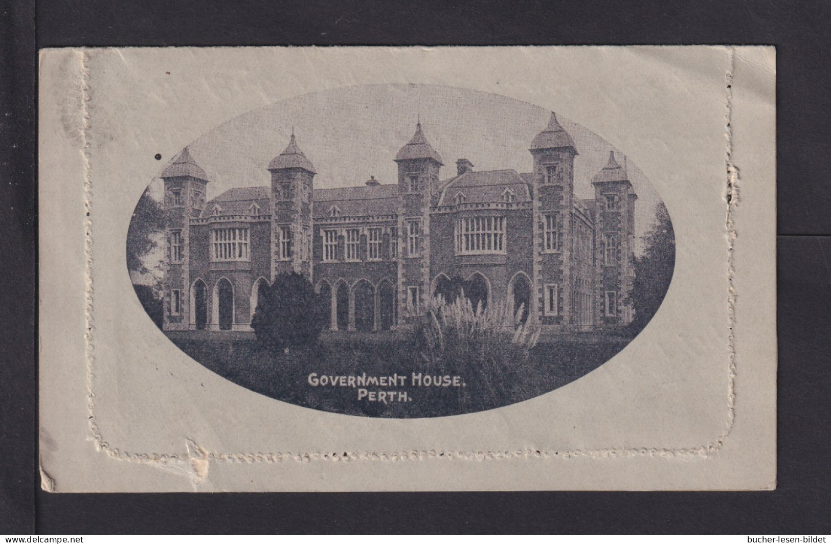 1914 - 1 P. Bild-Ganzsache Goverment House - Ab Melbourne  - Storia Postale